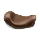 Mustang Wide Tripper Solo Seat for Harley 14-17 Dyna Fat Bob / Plain / Distressed Brown / Without backrest  - Customhoj