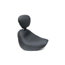 Mustang Wide Tripper Solo Seat for Harley 18-23 Softail Fat Bob / Plain / Black / With backrest  - Customhoj