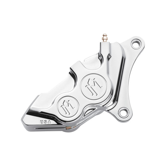 Performance Machine Brake Caliper 84-99 Touring / Front Right / Chrome Performance Machine 137X4B 4-piston Front Brake Caliper for Harley Customhoj