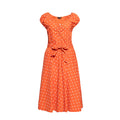 Queen of Kerosin AOP Swing Dress Orange / XS