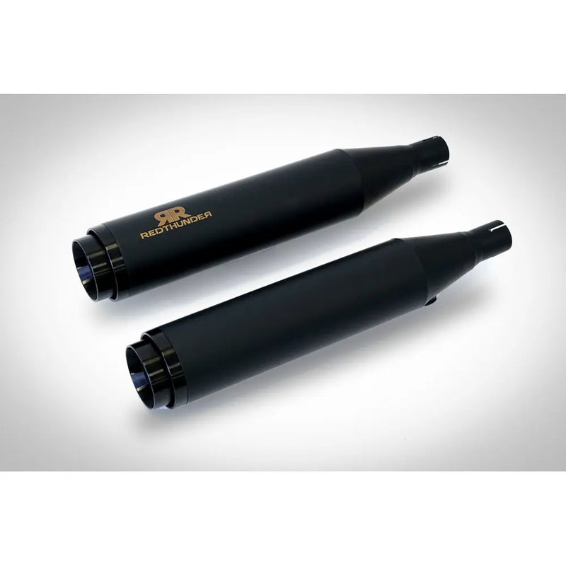 RedThunder EC-Approved Slip-On Mufflers for Harley 21-24 Softail Standard / Slim / Street Bob / Low Rider (Euro 5) / Black  - Customhoj