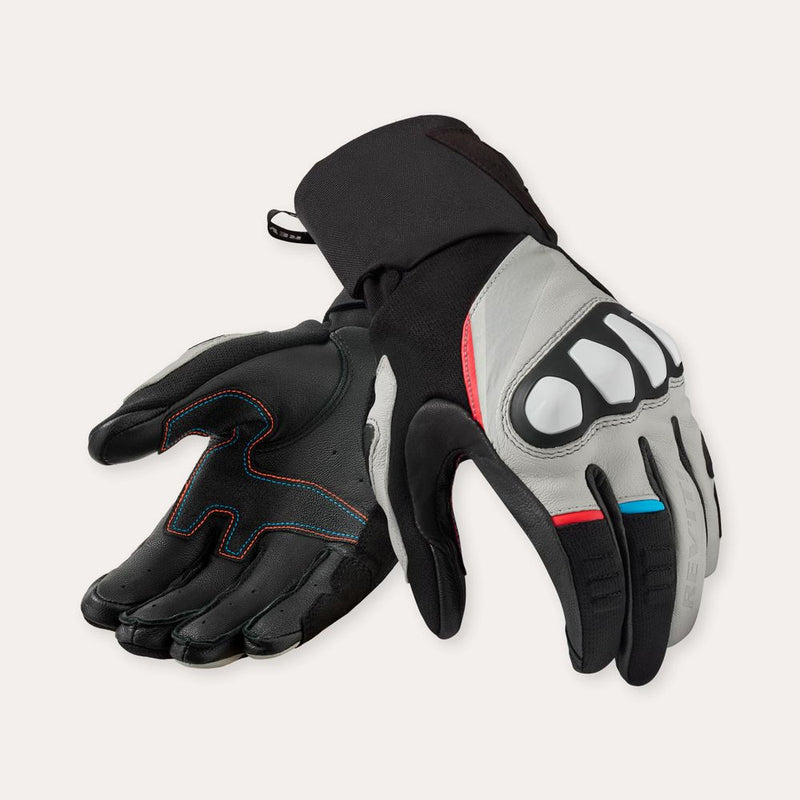 REV'IT! Combustion Motorcycle Gloves Black/Light Grey / S  - Customhoj
