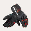 REV'IT! Control Motorcycle Gloves Black/Neon Red / S  - Customhoj