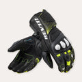 REV'IT! Control Motorcycle Gloves Black/Neon Yellow / S  - Customhoj