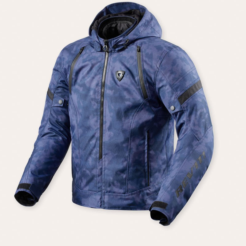 REV'IT! Flare 3 H2O Motorcycle Jacket Camo Blue / S  - Customhoj