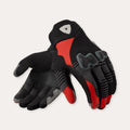 REV'IT! Kinetic 2 Motorcycle Gloves Black/Red / S  - Customhoj