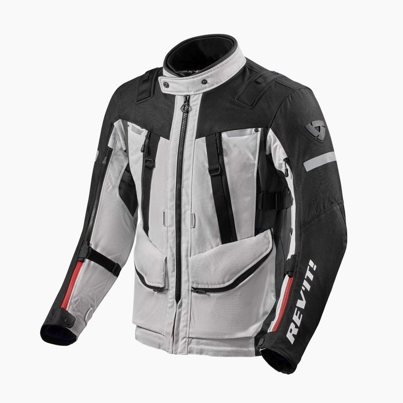 REV'IT! Sand 4 H2O Motorcycle Jacket Silver/Black / S