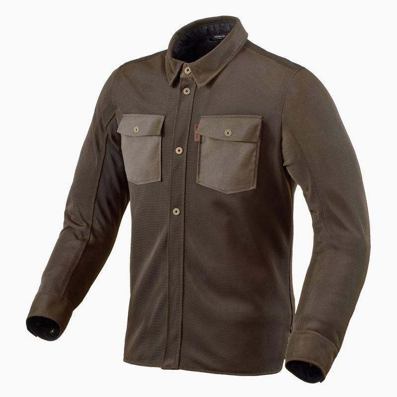 REV'IT! Tracer Air 2 Motorcycle Overshirt Brown / S