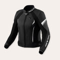 REV'IT! Xena 4 Ladies Motorcycle Jacket Black/White / 34  - Customhoj