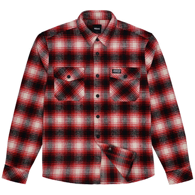Roeg Blaze Flannel Shirt Red / S  - Customhoj