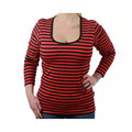 Rusty Pistons Mesa Ladies Longsleeve Red/Black / XS