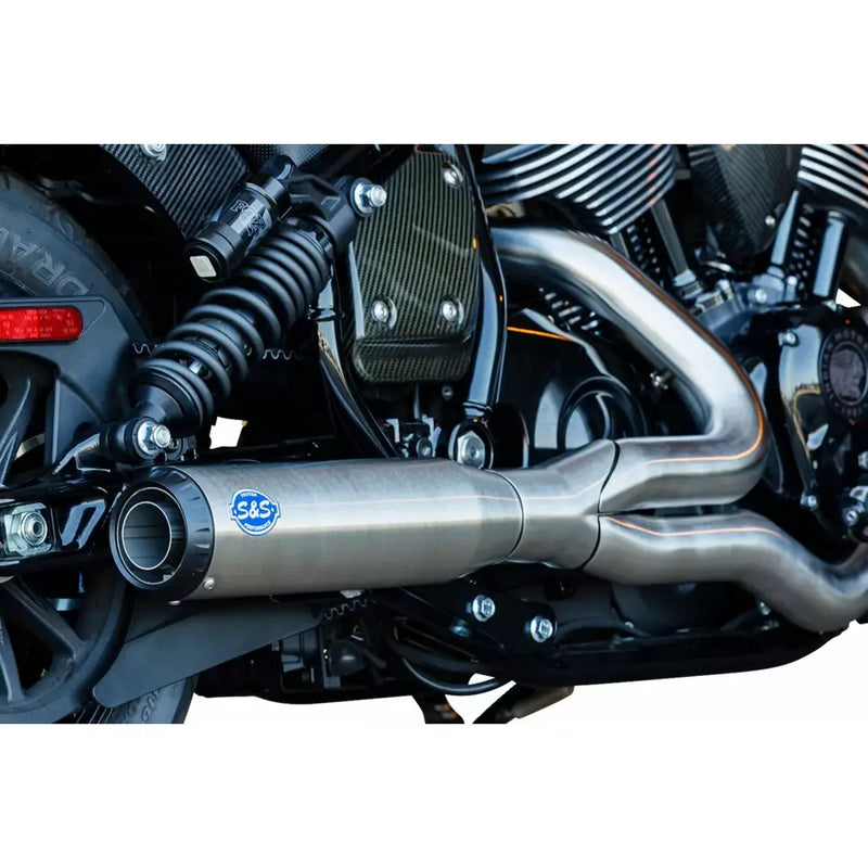 S&S Qualifier Stainless Steel 2-into-1 Exhaust System for Indian 22-24 Chief / Stainless  - Customhoj