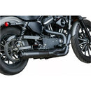 S&S SuperStreet 2-into-1 Exhaust System for Harley 14-22 XL Sportster / Black / Without catalytic converter  - Customhoj