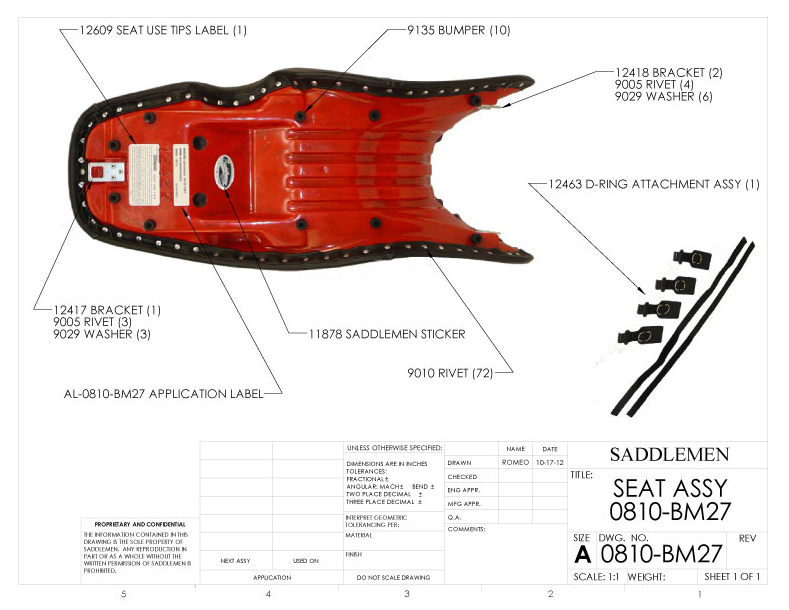 Saddlemen Adventure Track 2-Up Seat for BMW  - Customhoj