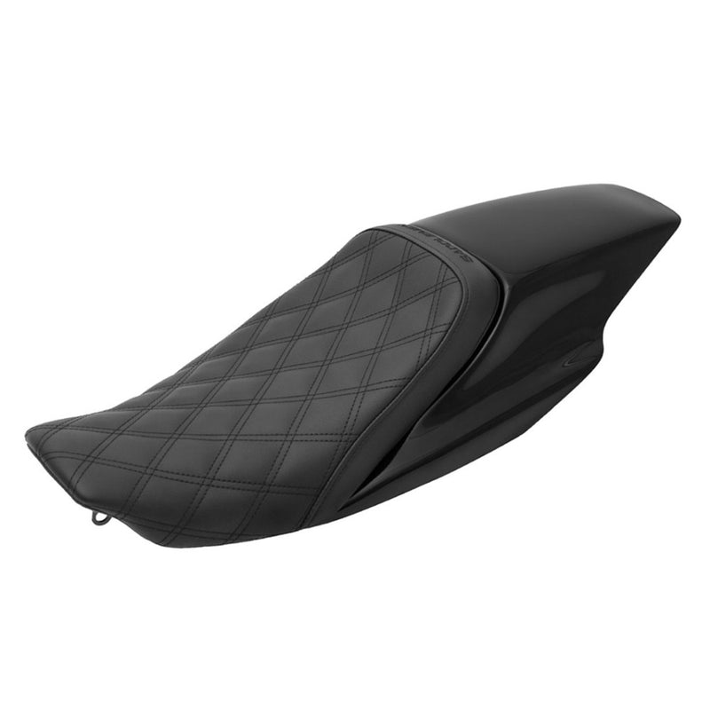 Saddlemen Eliminator Seat and Tail Kit for Harley 04-22 XL Sportster (with 8.3 / 12.5 / 17 liter tank) / Lattice Stitch  - Customhoj