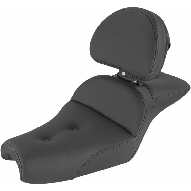 Saddlemen Explorer Touring Motorcycle Seat for Harley 04-22 XL Sportster (with 12.5L or 7.9L tank) / Smooth / With Backrest