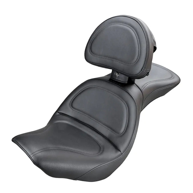 Saddlemen Explorer Touring Motorcycle Seat for Harley 06-09 Softail FXST / Smooth / With Backrest