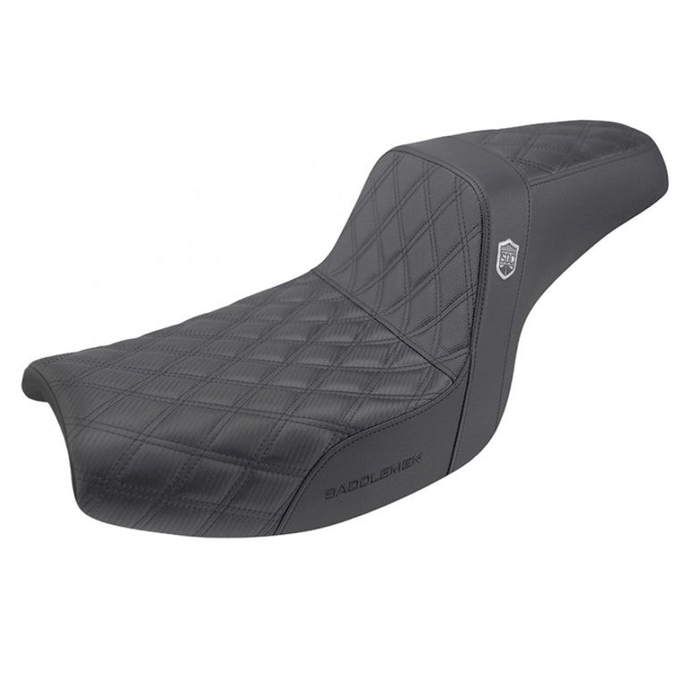 Saddlemen Pro SDC Performance Gripper Lattice Stitch Seat for Harley 82-00 FXR / Without backrest / Black  - Customhoj