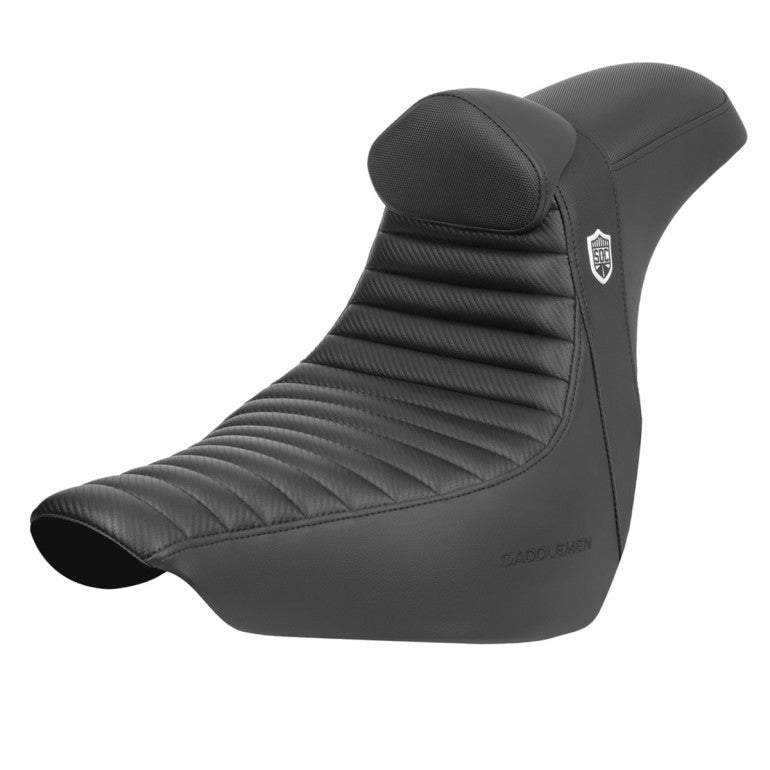 Saddlemen Pro SDC Performance Gripper Tuck-n-Roll Seat for Harley 18-25 Softail Sport Glide & Low Rider / S / ST / With backrest  - Customhoj