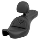 Saddlemen Roadsofa Plain Seat for Harley 06-17 Dyna / Black / Without heating / With backrest  - Customhoj