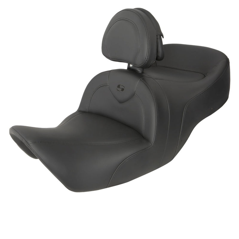 Saddlemen Roadsofa Plain Seat for Honda 01-10 GL1800 Goldwing / Black / Without heating / With backrest  - Customhoj