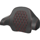 Saddlemen Roadsofa Tour-Pak Backrest for Harley 14-25 Touring (King Tour-Pak) / Lattice Stitch / Red  - Customhoj