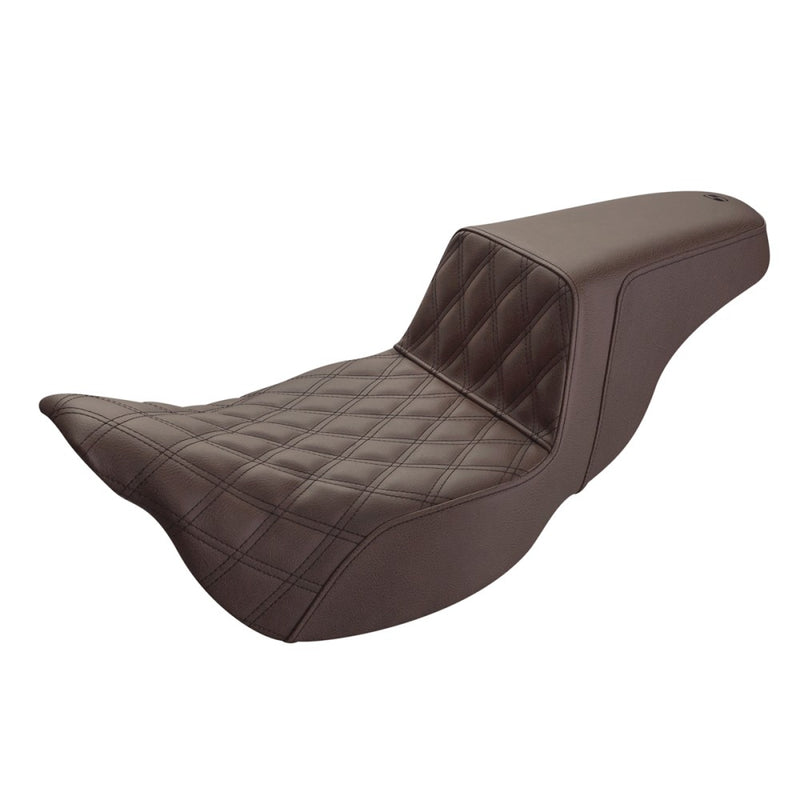 Saddlemen Step-Up Extended Reach Front Lattice Stitch for Harley 08-25 Touring (excl. 23-25 CVO; 24-25 Road Glide / Street Glide) / Brown / Black  - Customhoj