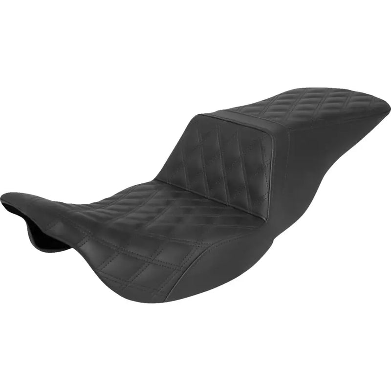 Saddlemen Tour Step-Up Motorcycle Seat for Harley 08-25 Touring (excl. 23-25 CVO; 24-25 Road Glide / Street Glide) / Without Backrest / Full Lattice Stitch  - Customhoj