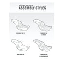 Saddlemen Tour Step-Up Motorcycle Seat for Harley  - Customhoj