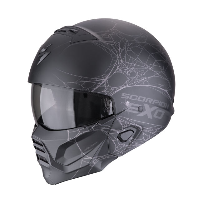 Scorpion Exo-Combat II Motorcycle Helmet Spiderweb / S (55-56cm)  - Customhoj