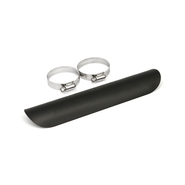 Smooth Universal Motorcycle Exhaust Heat Shield Black / 1 3/4" (4.4cm) / 10" (25.4cm)  - Customhoj
