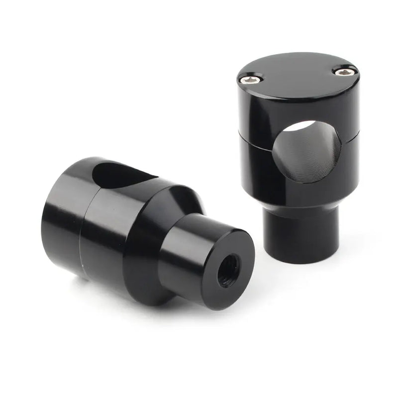 SMP Round Top Motorcycle Handlebar Risers 2" (5.1cm) / Black  - Customhoj