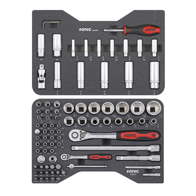 Sonic Socket Set Sonic Combination Socket/Bit Set US Sizes Customhoj