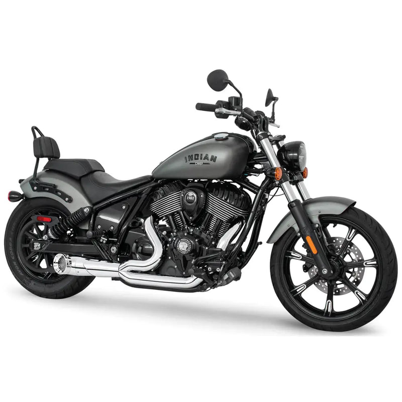 Freedom Performance Wydech Shorty Turn Out Straight Cut 2-into-1 dla motocykli Indian