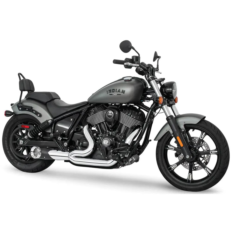 Freedom Performance Wydech Shorty Turn Out Straight Cut 2-into-1 dla motocykli Indian