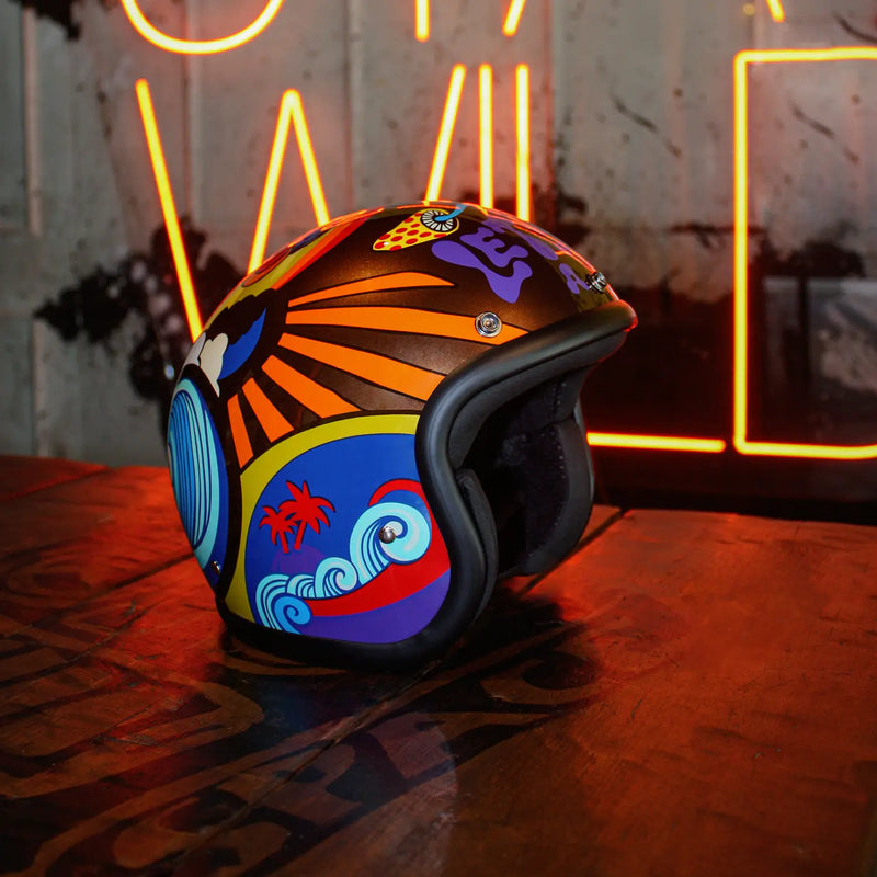 DMD Niestandardowy otwarty kask motocyklowy retro
