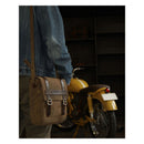 Trip Machine Vintage Leather 4.4L Motorcycle Tank / Tail Bag  - Customhoj