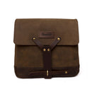 Trip Machine Vintage Leather Motorcycle Messenger Bag Tobacco Brown  - Customhoj