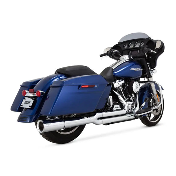 Vance & Hines 2-into-1 Pro Pipe Exhaust for Harley 17-24 Touring (excl. 2024 FLHX / FLTRX & 23-24 CVO) / Chrome  - Customhoj