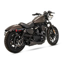 Vance & Hines 2-into-1 Stainless Upsweep Exhaust for Harley 04-22 XL Sportster / Black  - Customhoj