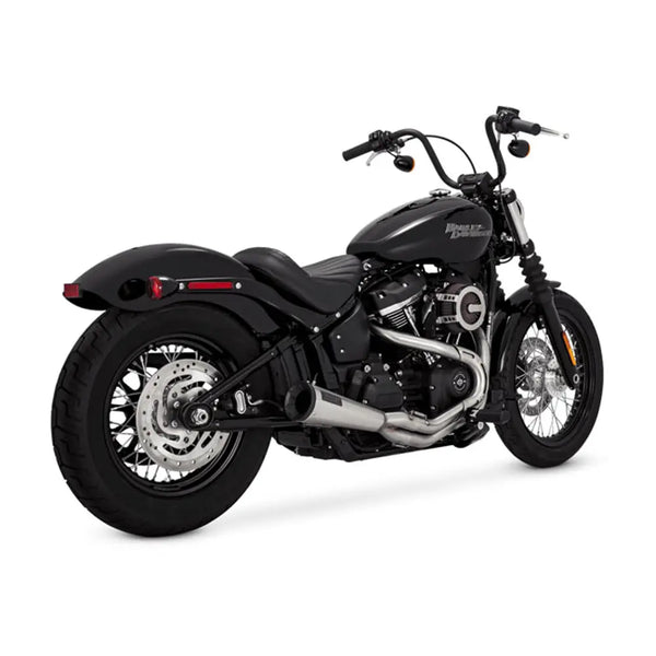 Vance & Hines 2-into-1 Stainless Upsweep Exhaust for Harley 18-24 Softail (excl. Breakout / Fat Boy / FXDRS) / Brushed  - Customhoj
