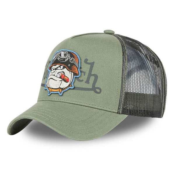 Von Dutch Bull Cap Khaki  - Customhoj