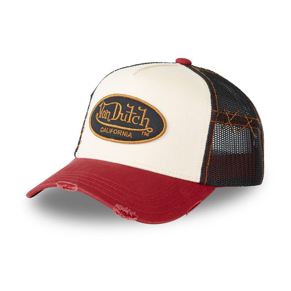 Von Dutch Distressed Logo Cap  - Customhoj