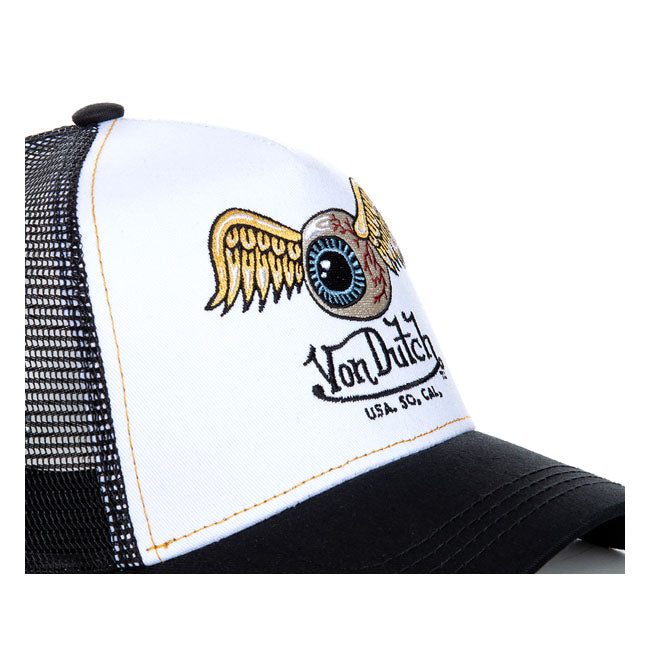 Von Dutch Eyes Trucker Cap White / Black