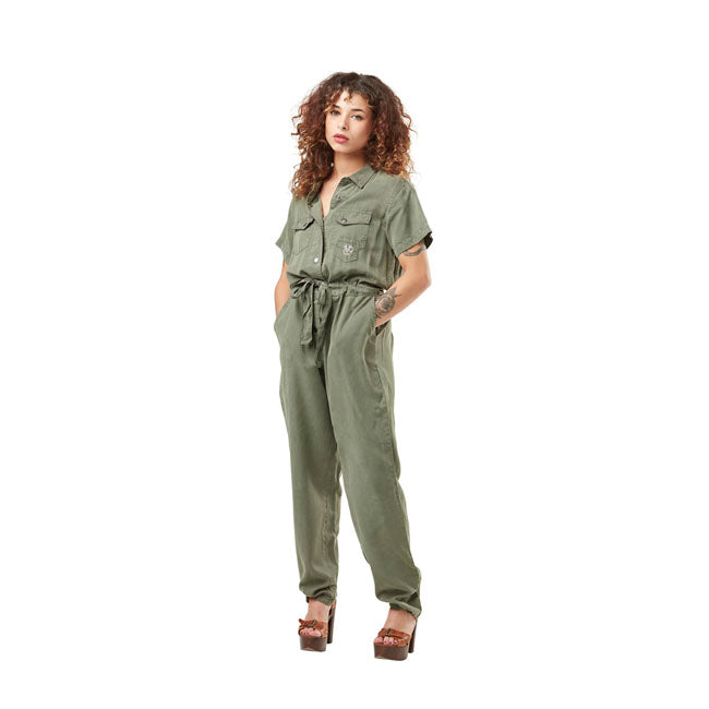 Von Dutch Ladies Khaki Jumpsuit XS