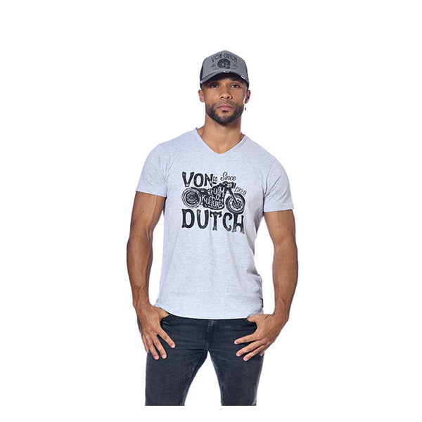Von Dutch Motar T-Shirt Light Grey S