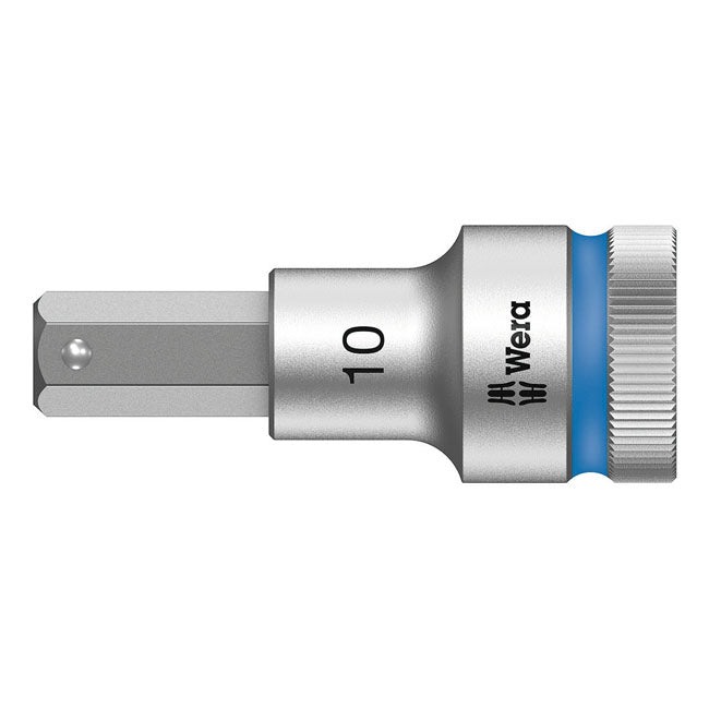 Wera Allen Head Sockets 10mm Wera Zyklop 1/2" Hex Socket Bit with Holding Function Metric Sizes Customhoj