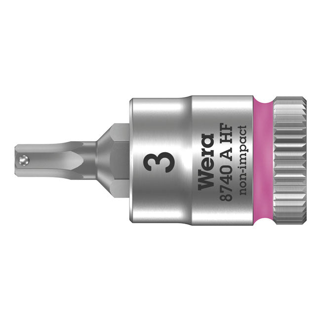 Wera Allen Head Sockets 3mm Wera Zyklop 1/4" Hex Socket Bit with Holding Function Metric Sizes Customhoj