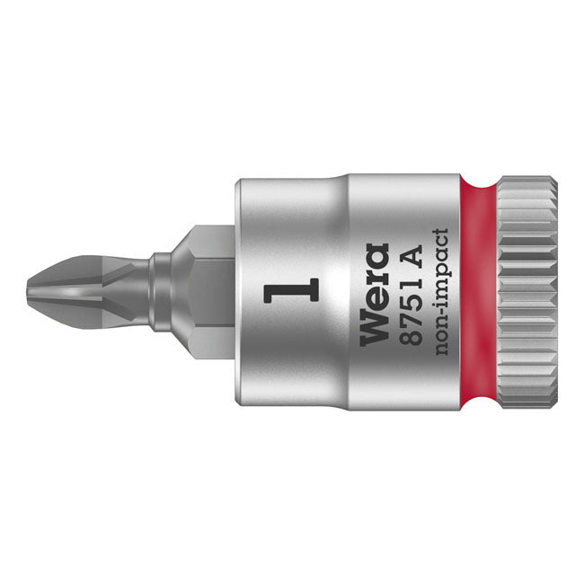 Wera Bit Sockets PH1 Wera Zyklop 1/4" Phillips Socket Bit Customhoj