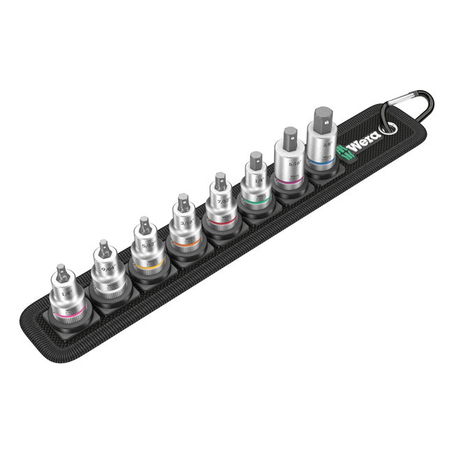 Wera Socket Set Wera Socket Belt with 3/8" Drive Hex Socket Bits US Sizes Customhoj